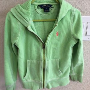 Girls polo sweat jacket hoodie
